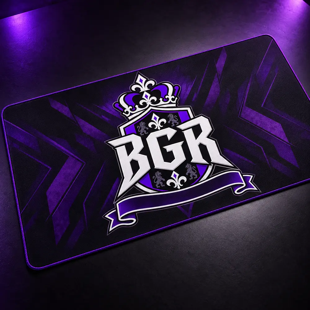 Realistic BGR extended gaming desk mat